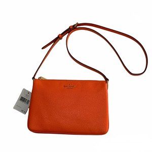 Kate Spade NY leila triple gusset crossbody Retail $279 Coral buds (747) New